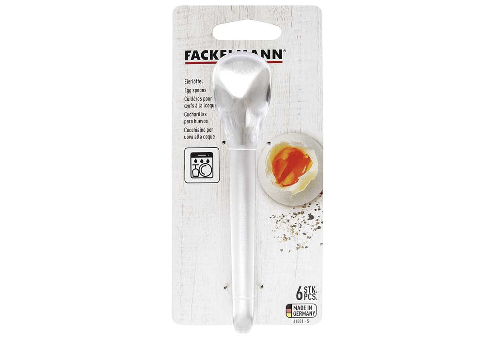 Fackelmann egg spoon SAN plastic 14cm transparent 6 pieces