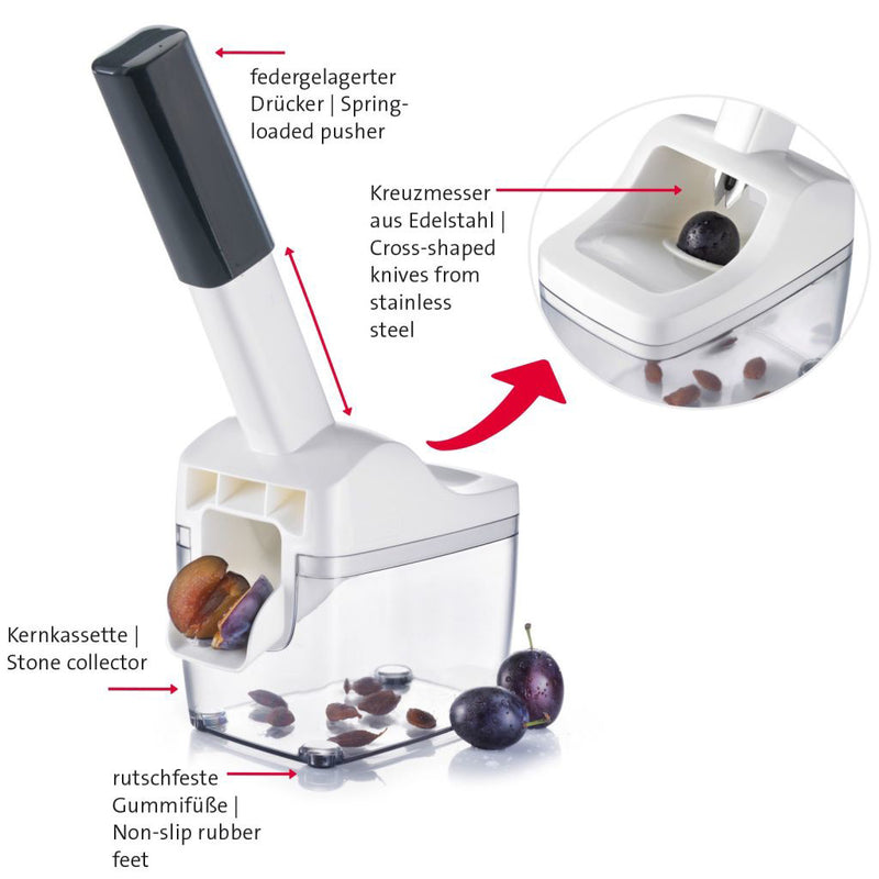 Westmark Pflaumen- und Zwetschgenentsteiner Steinfix