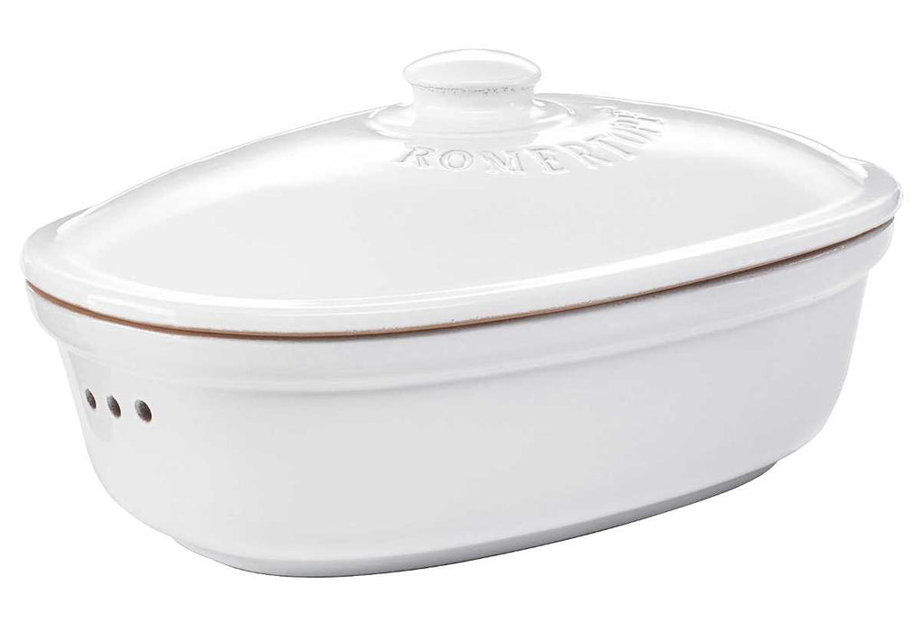 Römertopf bread pot oval white