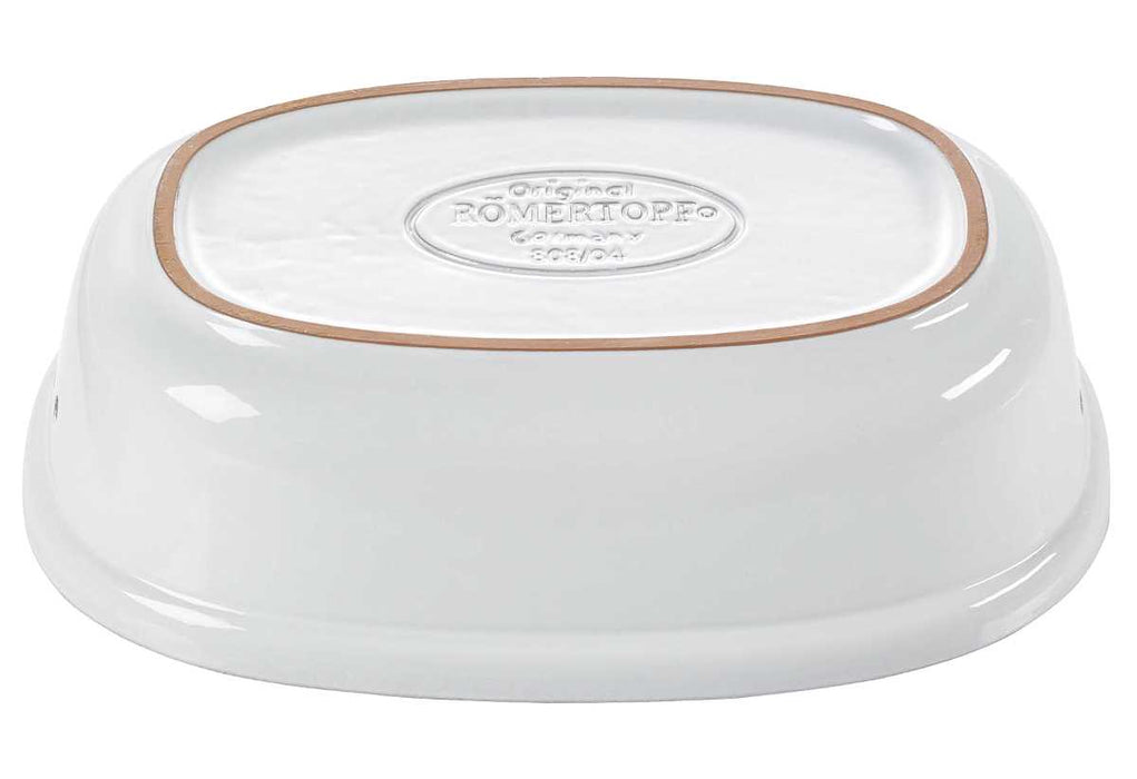 Römertopf bread pot oval white