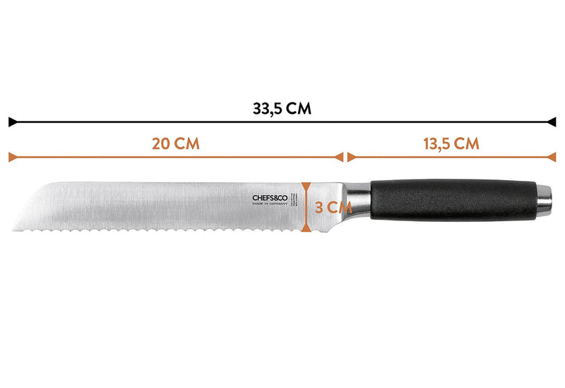 Chefs & Co Profi Line Brotmesser 20cm