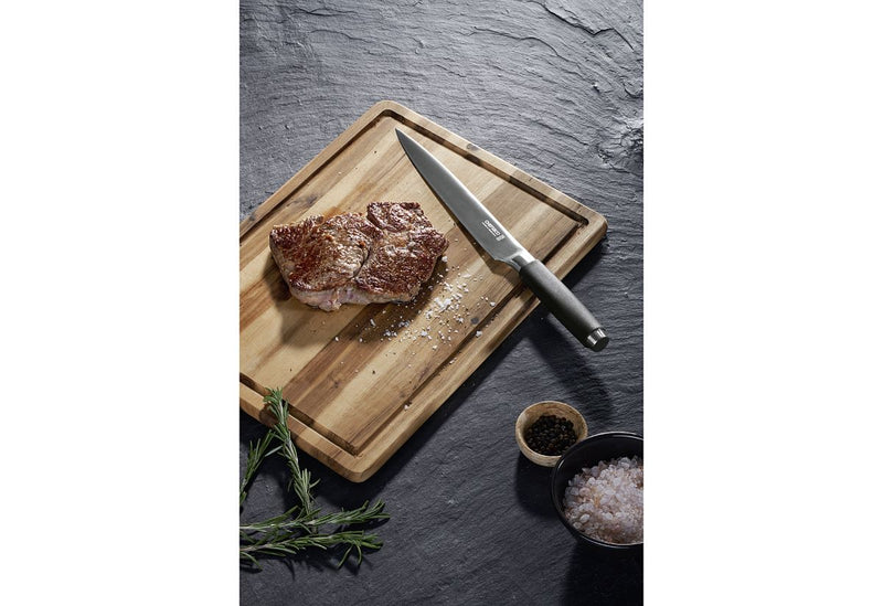 Chefs & Co Schneidbrett Akazienholz mit Saftrille 38x28x1,5cm