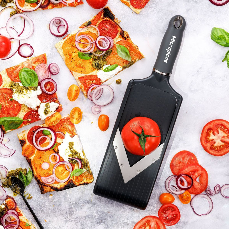 Microplane V-Hobel PureCut Dark Grey