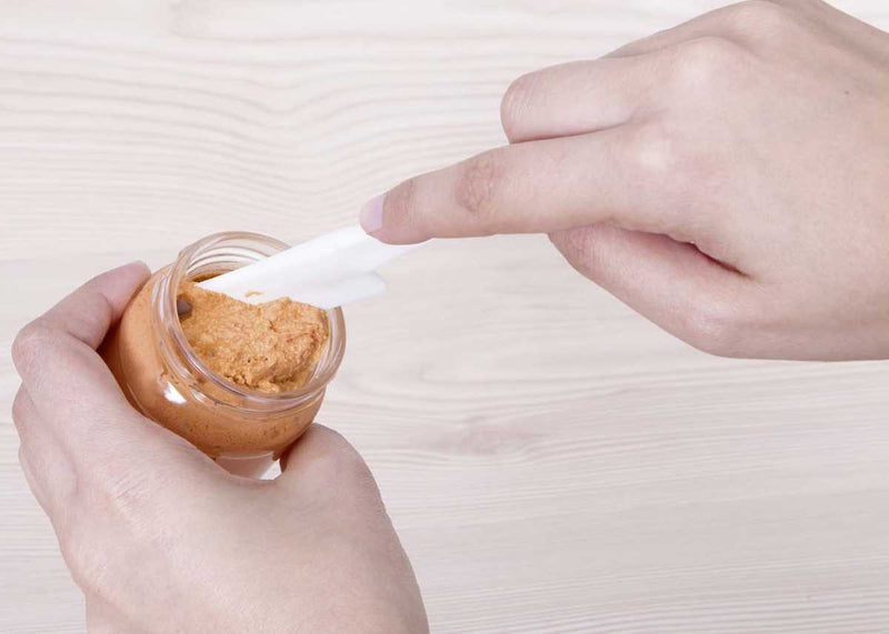 Städter Mini-Teigschaber 2,5 x 15 cm Weiss Kunststoff