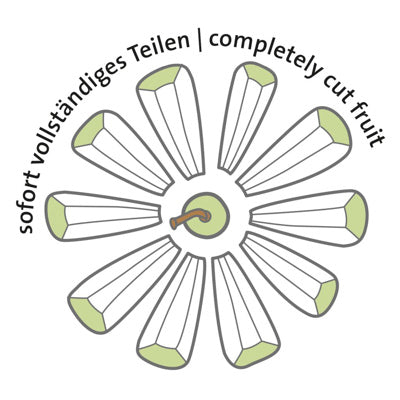 Westmark Apfel- und Birnenteiler mit Schneidteller Divisorex-Spezial Black Edition