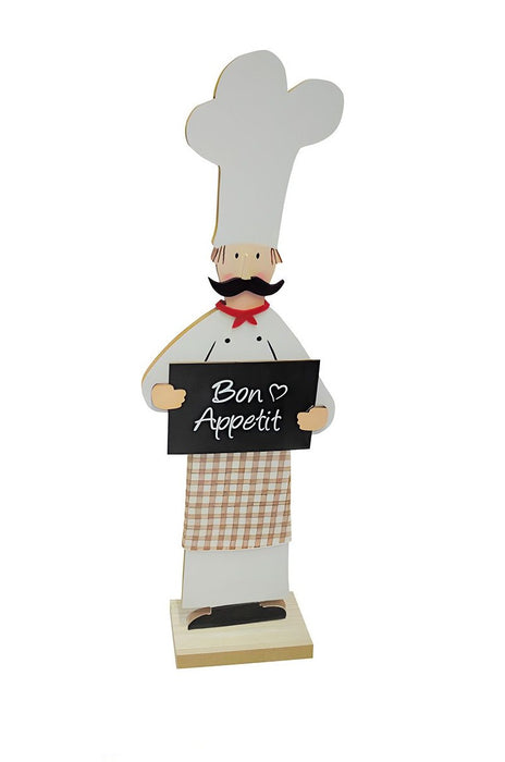 Gilde Standrelief Koch "Bon Appetit" Filz 30cm