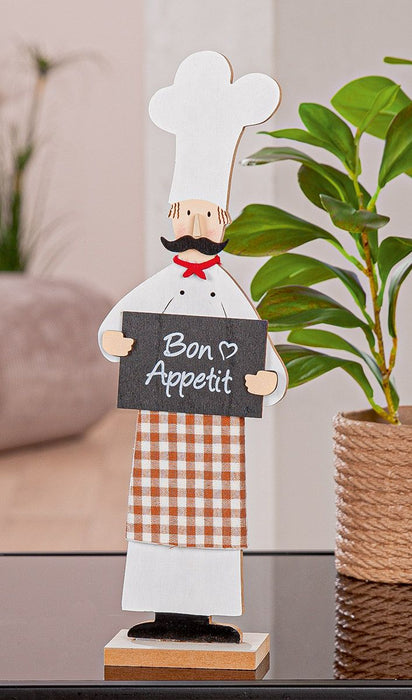 Gilde Standrelief Koch "Bon Appetit" Filz 30cm