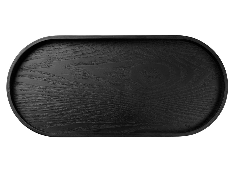 ASA Holztablett oval schwarz