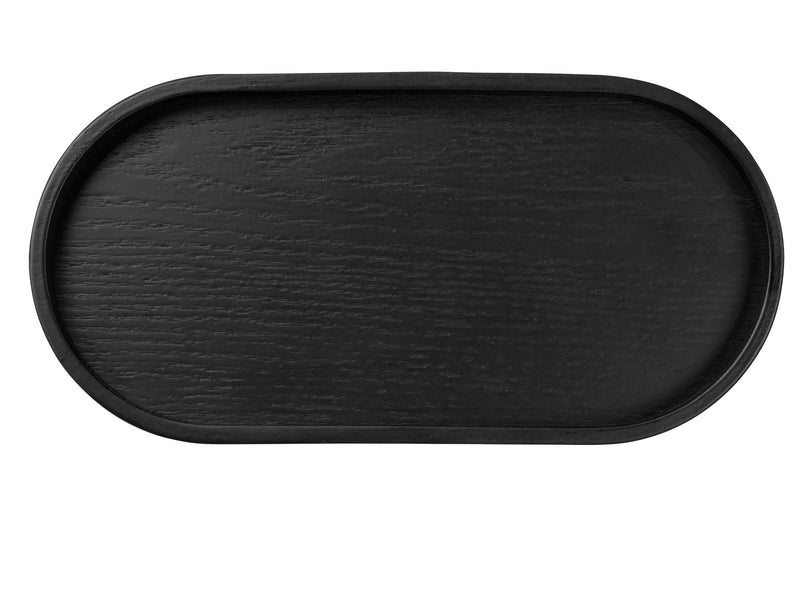 ASA Holztablett oval schwarz