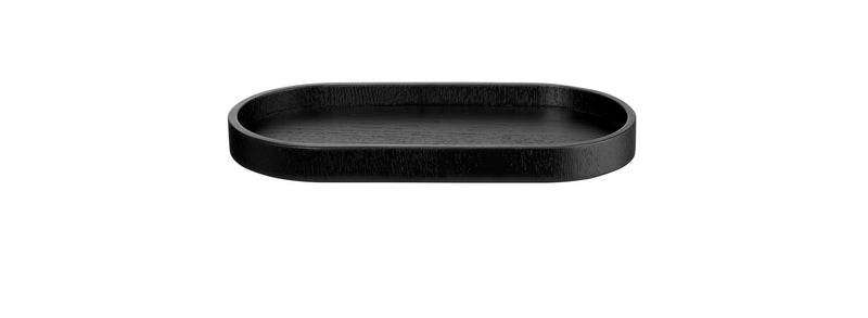 ASA Holztablett oval schwarz