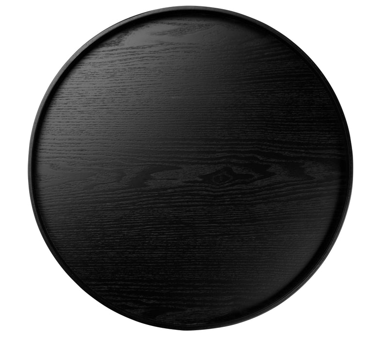 ASA Tablett auf Fuß, schwarz 40cmx5,5cm