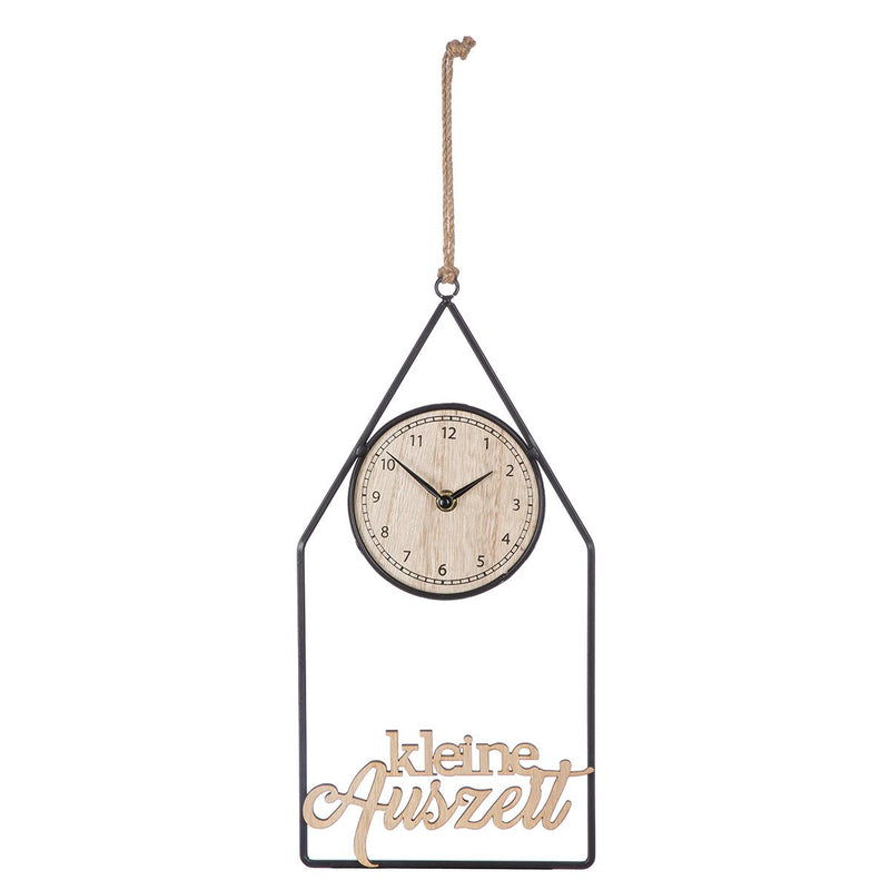 Gilde Wall Clock House "Time" Metal 36cm
