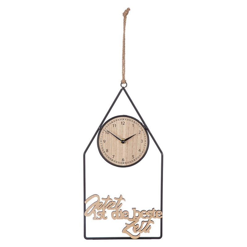 Gilde Wall Clock House "Time" Metal 36cm