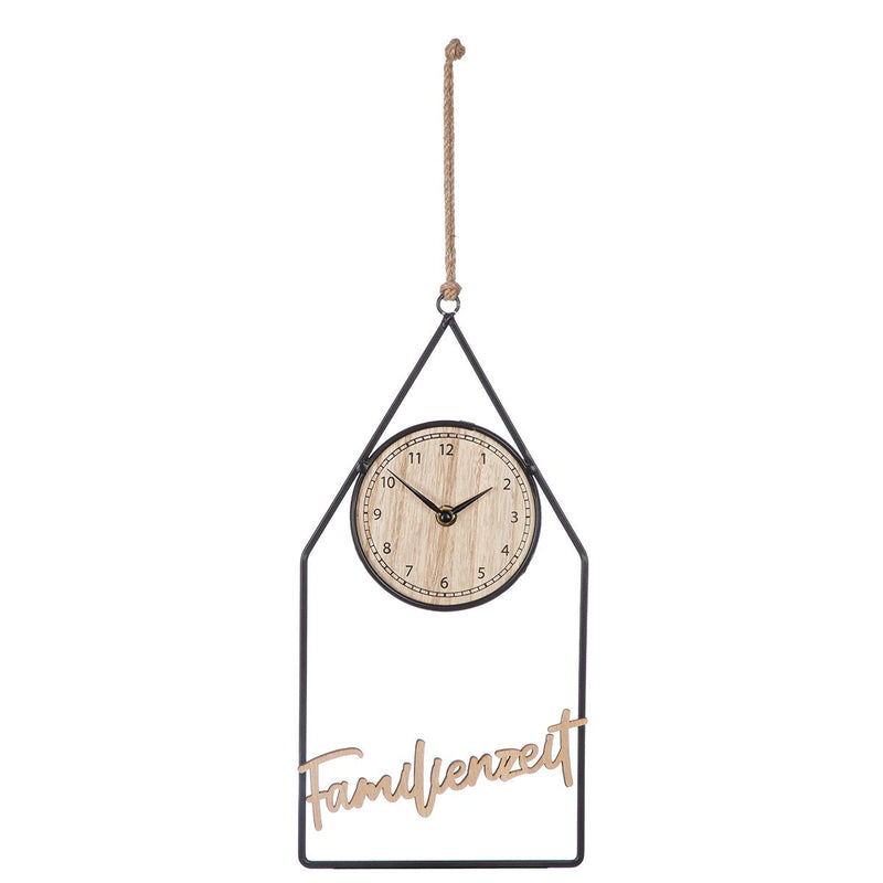 Gilde Wall Clock House "Time" Metal 36cm