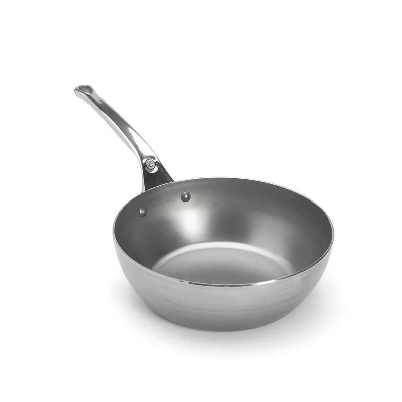 de Buyer Eisenpfanne/Sauteuse Mineral B Pro mit Edelstahlgriff 24cm