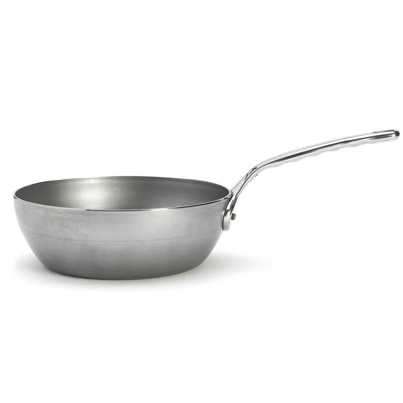 de Buyer Eisenpfanne/Sauteuse Mineral B Pro mit Edelstahlgriff 24cm