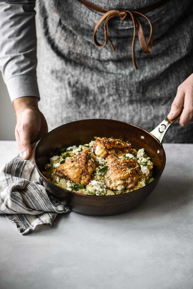 de Buyer Eisenpfanne/Sauteuse Mineral B Pro mit Edelstahlgriff 28cm