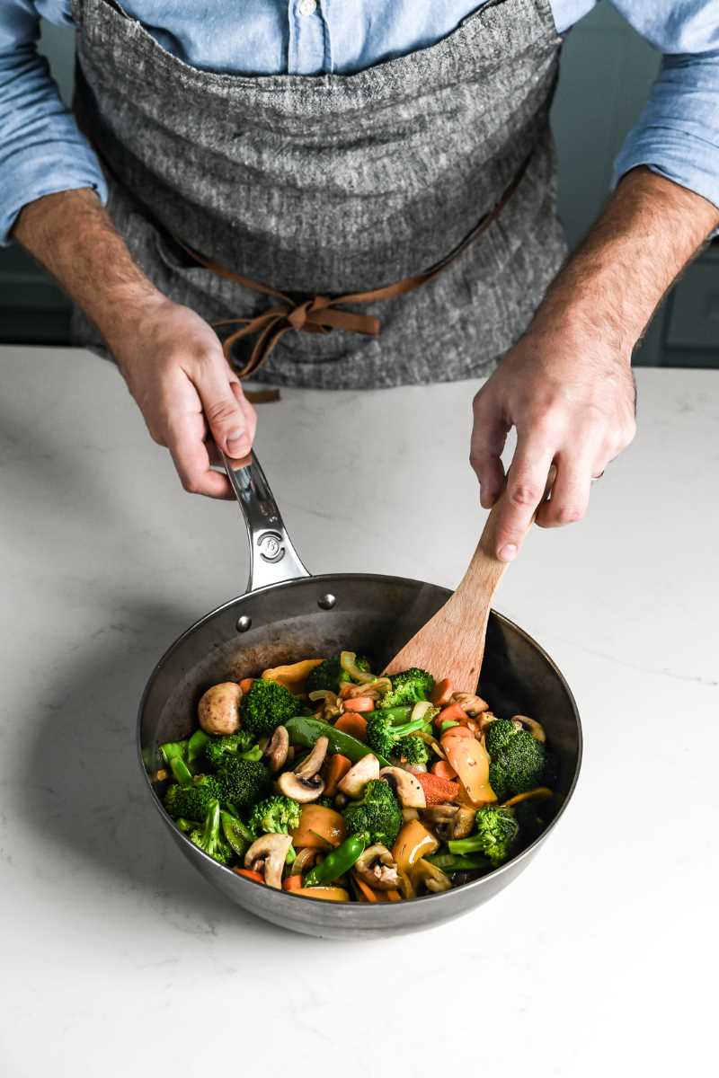 de Buyer Eisenpfanne/Sauteuse Mineral B Pro mit Edelstahlgriff 24cm