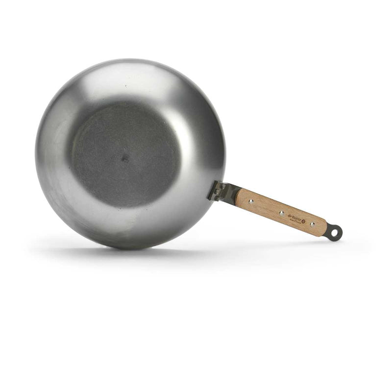 de Buyer Eisen konischer Wok Mineral B Bois mit Holzgriff