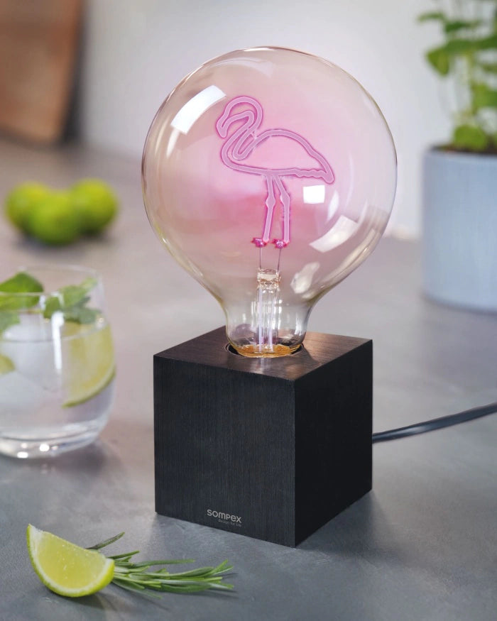 Sompex LED Filament Glühbirne mit CUBIC Sockel - Komplettset
