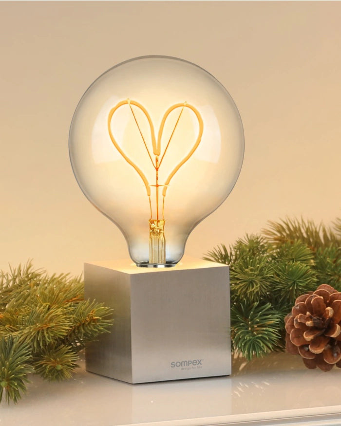 Sompex LED Filament Glühbirne mit CUBIC Sockel - Komplettset