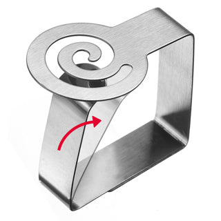 Westmark 4 spiral tablecloth clips