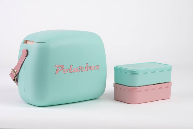 Polarbox Kühlbox Pop 6L Retro-Design mit Lunchboxen