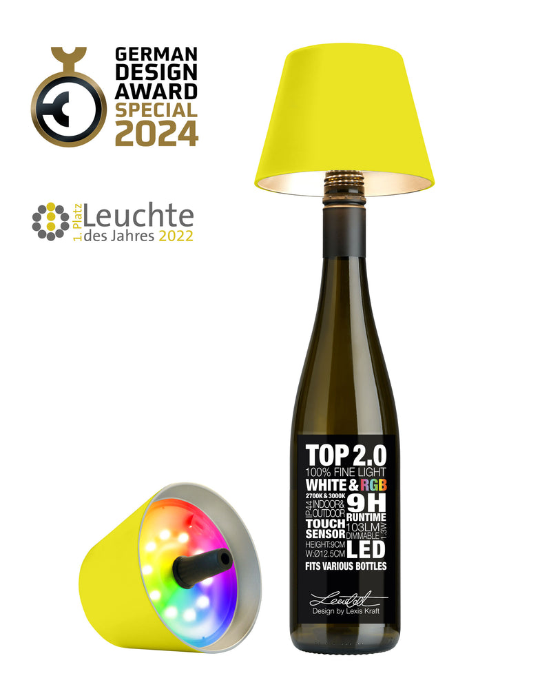 Sompex TOP 2.0 RGB-Akku-Flaschenleuchte