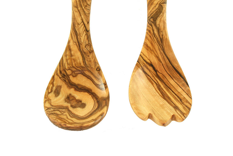 Salatbesteck KLEIN 21 cm aus Olivenholz