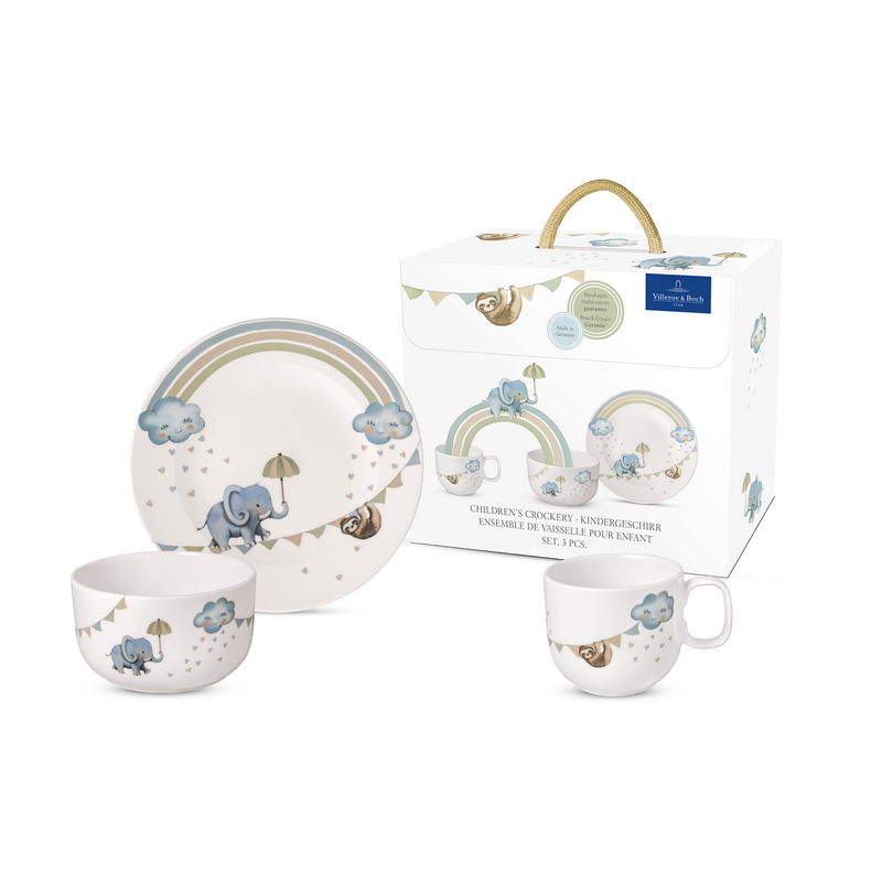 Villeroy and Boch Walk like an Elephant children's tableware set 3 pieces