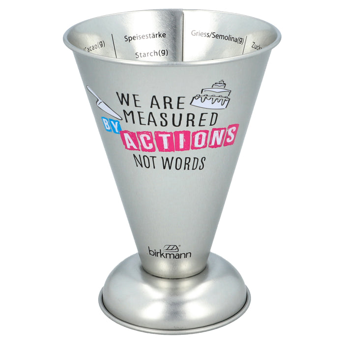 Birkmann Cause We Care measuring cup made of tinplate