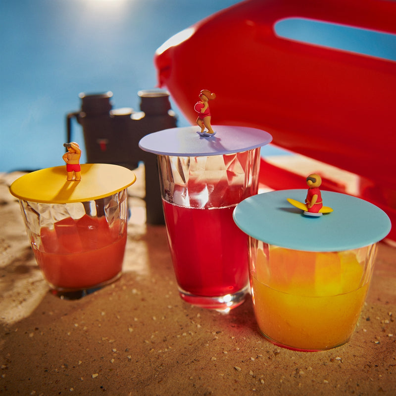 My lid beach guard, glass cover made of silicone