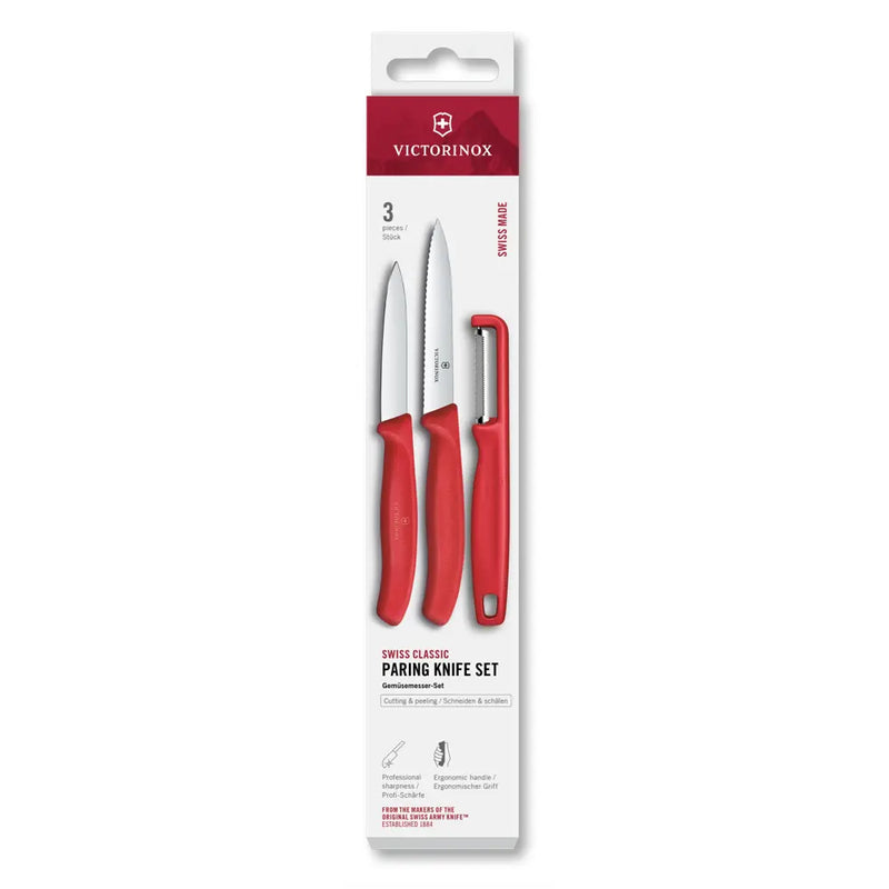 Victorinox Swiss Classic Gemüsemesser Set mit Schäler 3tlg