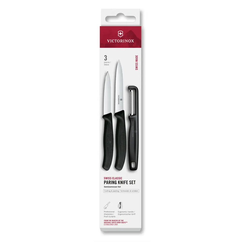 Victorinox Swiss Classic Gemüsemesser Set mit Schäler 3tlg