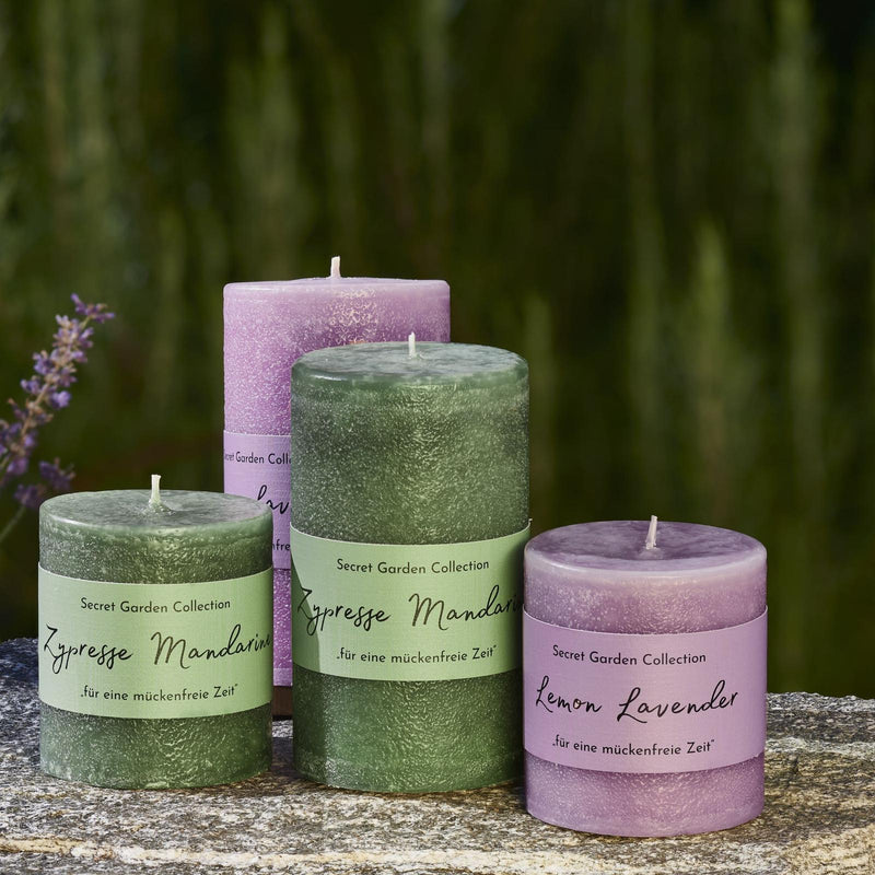 Schulthess Antimücken Duftkerze Secret Garden – Effektive Mückenabwehr mit frischen Düften