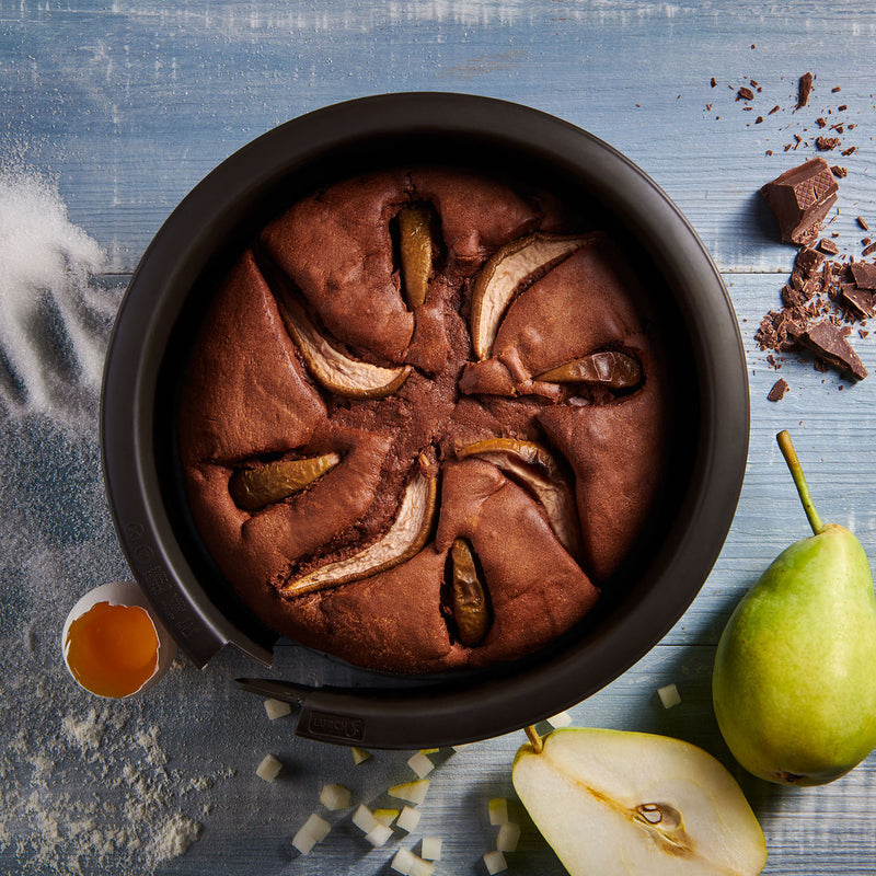 Lurch Flexiform Springform 20cm Silikon braun mit Glasboden