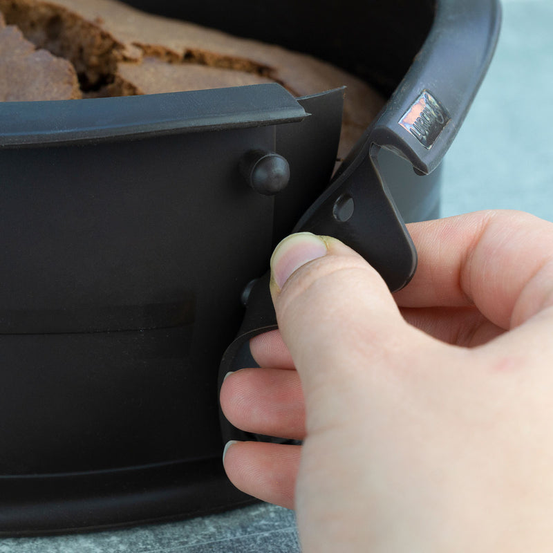 Lurch Flexiform Springform 20cm Silikon braun mit Glasboden