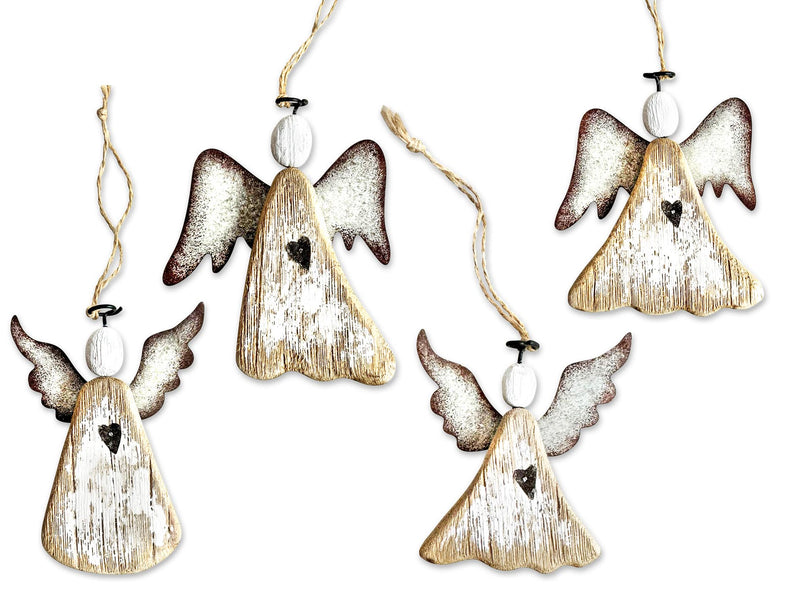 Schutzengel aus Holz zum Aufhängen