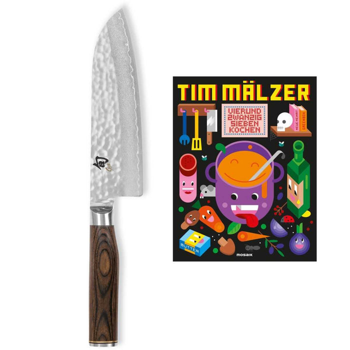 Kai Shun Premier Tim Mälzer Santoku knife TDM-1702 set including cookbook