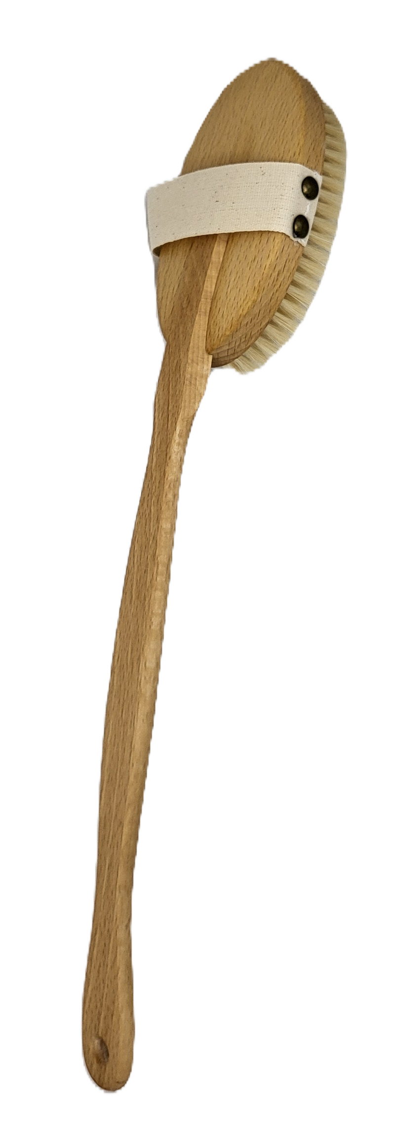 Keller bath brush, oiled beech, oval, light natural bristles