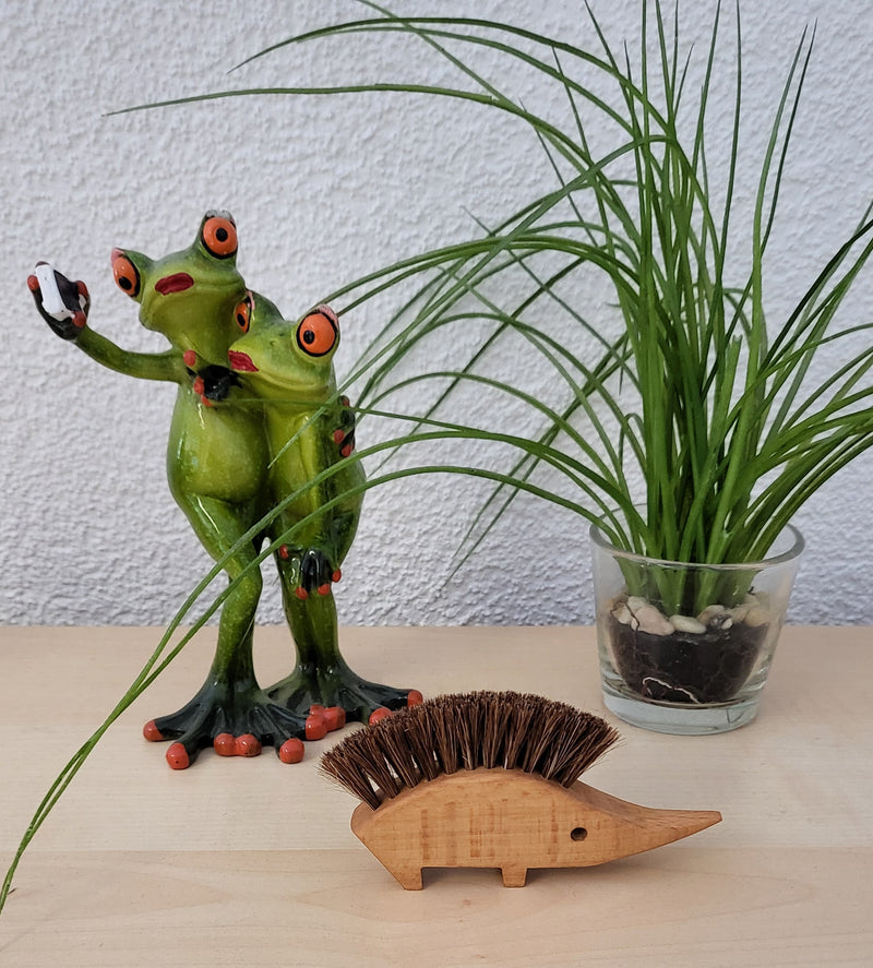 Keller Mini Table Hedgehog, table broom made of beechwood