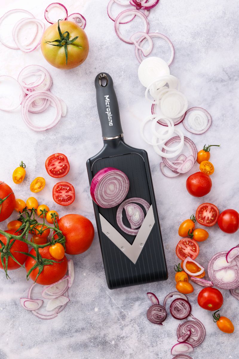 Microplane V-Hobel PureCut Dark Grey