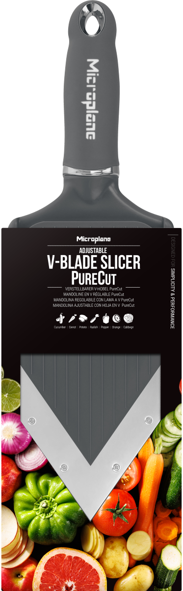 Microplane V-Hobel PureCut Dark Grey
