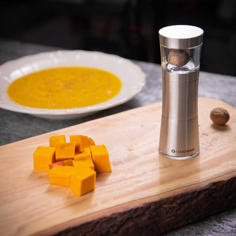 Zassenhaus Muskatmühle Mephisto - Edelstahl/Acryl | Haushaltgeschenke.de