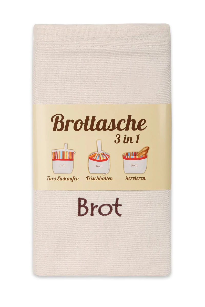 Slowroom Brottasche aus Baumwolle 3 in 1