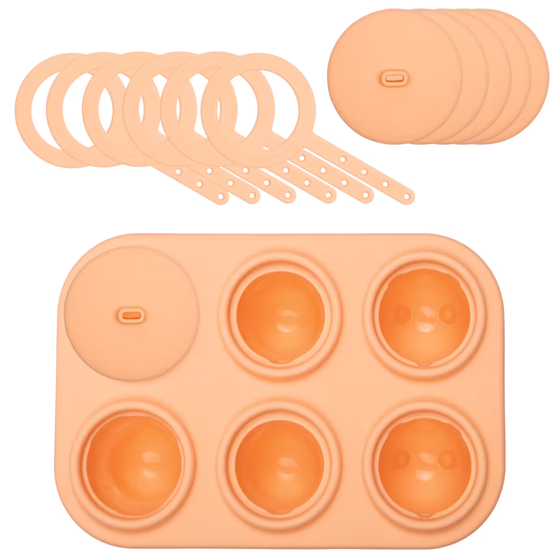 LURCH Popsicle IceForm Arctic – Silikon-Eisformen für 6 Eis am Stiel mit Tiermotiven