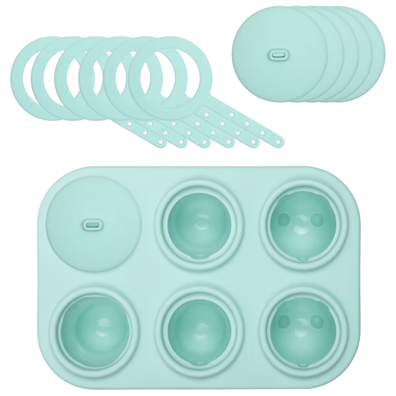 LURCH Popsicle IceForm Arctic – Silikon-Eisformen für 6 Eis am Stiel mit Tiermotiven