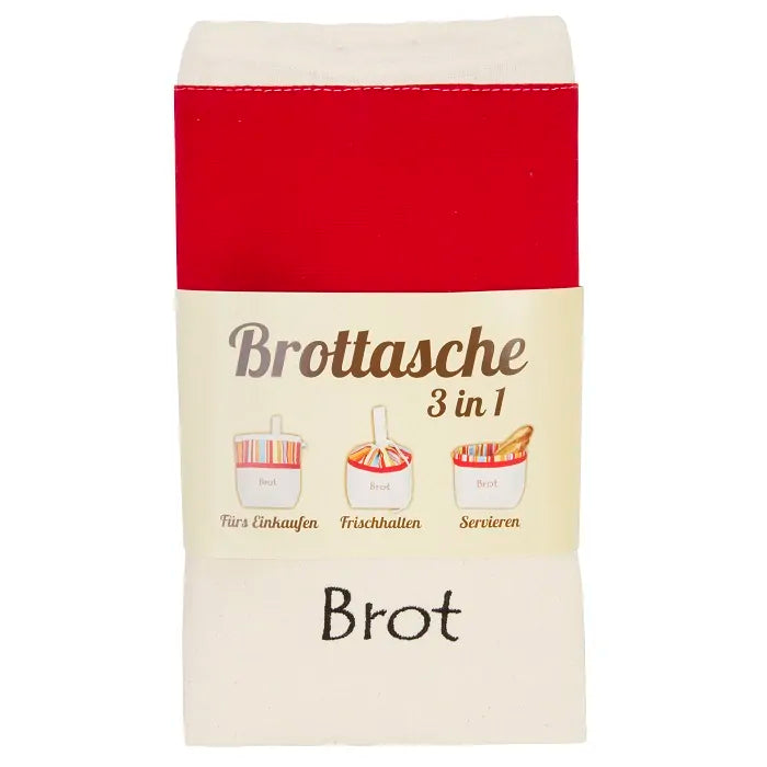 Slowroom Brottasche aus Baumwolle 3 in 1