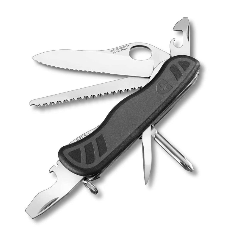 Victorinox Schweizer Soldatenmesser 08, 111 mm, grün/schwarz