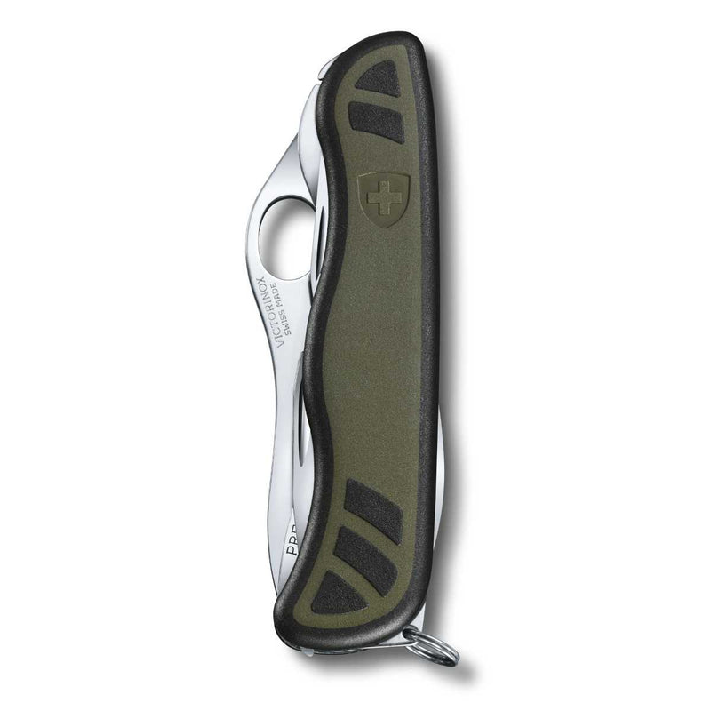 Victorinox Schweizer Soldatenmesser 08, 111 mm, grün/schwarz